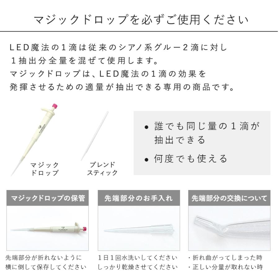 LEDマツエク LEDグルー マジックドロップ 簡単 黒いLEDグルー