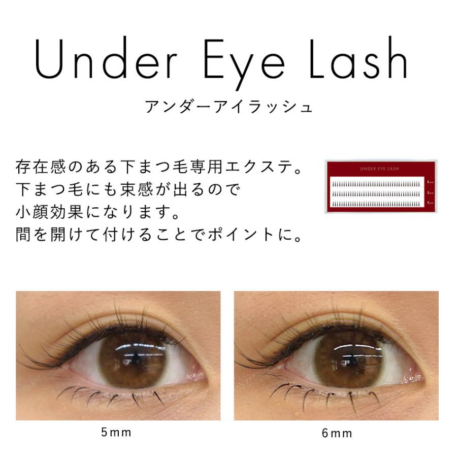 セルフマツエク セルフ マツエク アンダーアイラッシュ ブラック 下