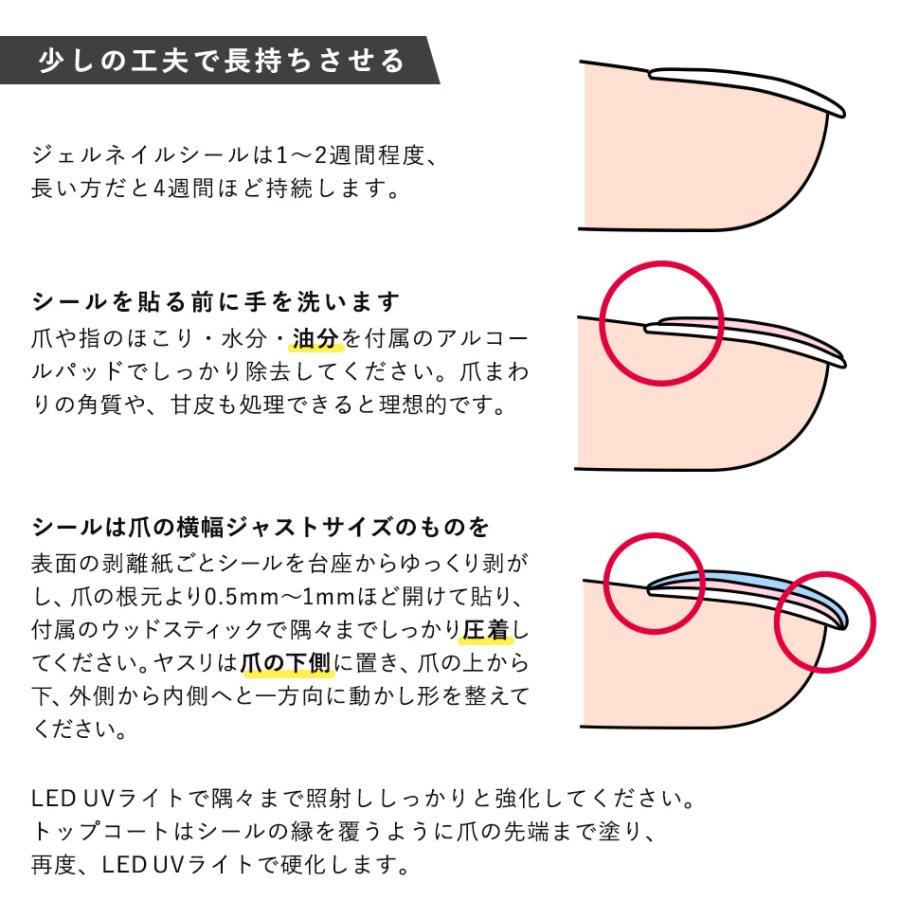 ジェルネイルシール 送料無料 貼って硬化させるだけ 3Dネイルシール
