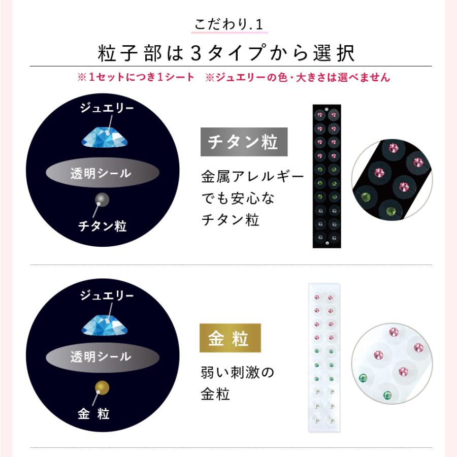 耳つぼジュエリー スターターキット 4点セット 20粒 お試し トライアル