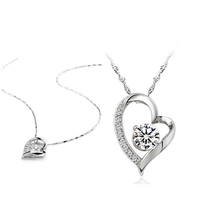 k18 ハートネックレス　ジルコニア ネックレス レディース ハート ジルコニア K18 ゴールド コーティング