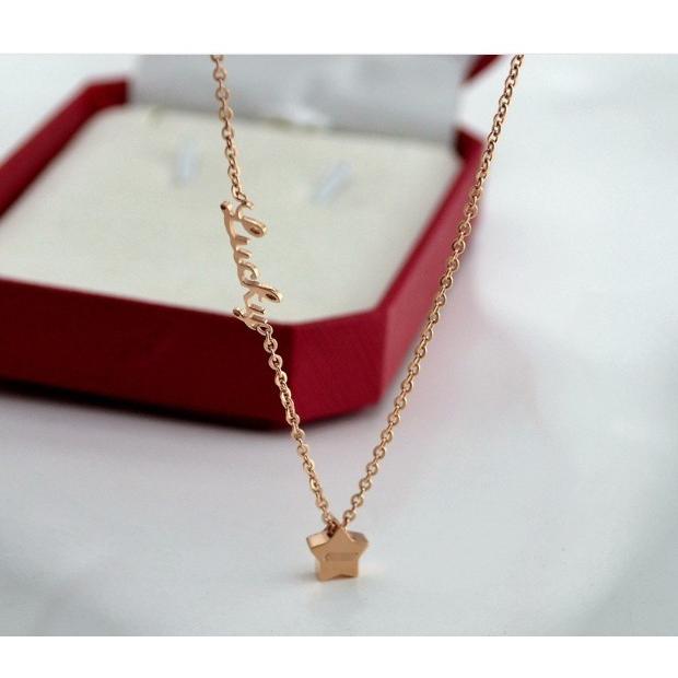 ネックレス レディース あずきチェーン 星型 スター ステンレス lucky 
