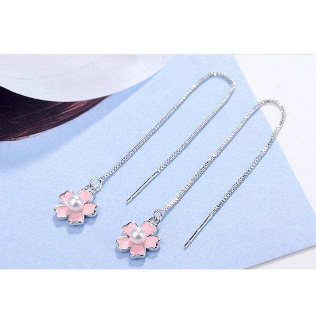ピアス レディース 花 パール アメリカン 桜 シルバー925 ピンク 