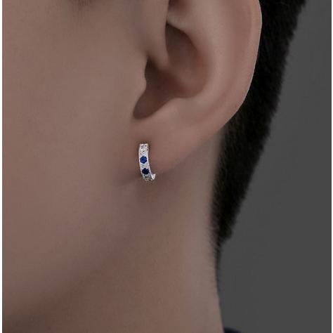 フープピアス レディース フープ リングピアス ブルー 藍色 青 
