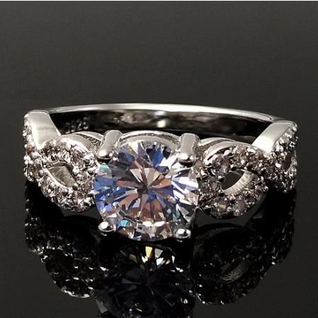 指輪 レディース ジルコニアリング a級 結婚式 高級 Czダイヤ プラチナ 女性 送料無料 人気のファッションブランド