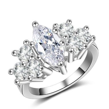 指輪 レディース ゴージャスCZダイヤモンド キュービックジルコニア