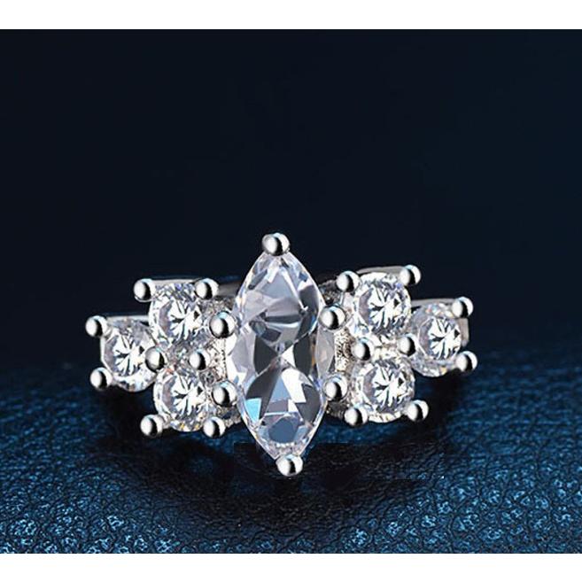 指輪 レディース ゴージャスCZダイヤモンド キュービックジルコニア