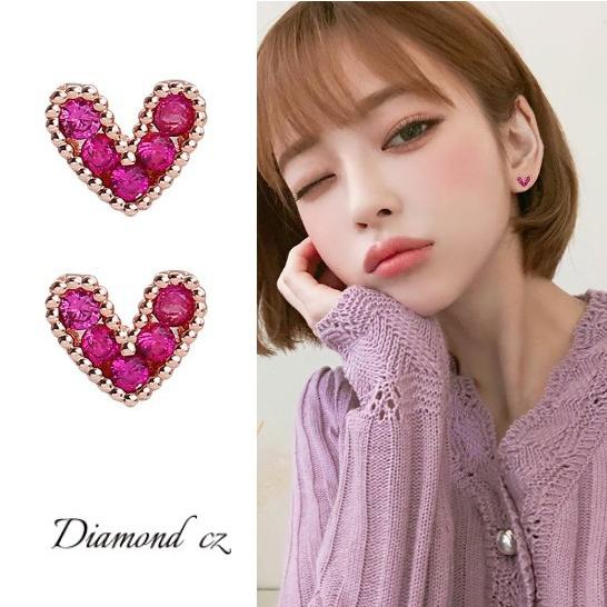 レディース ピンク ハート ピアス ブレスレット 小サイズ キュート人気 