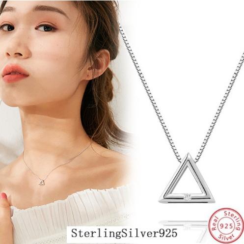 ネックレス 高級シルバー925 三角形 トライアングル ピラミッド ネックレス 高級シルバー925 三角形 トライアングル ピラミッド