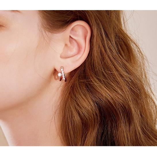 ピアス フープピアス アレルギー対応 18金 レディース 18k つけっ