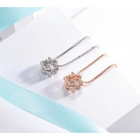 ネックレス レディースシルバー925 星 スター 六角形 ペンダント 