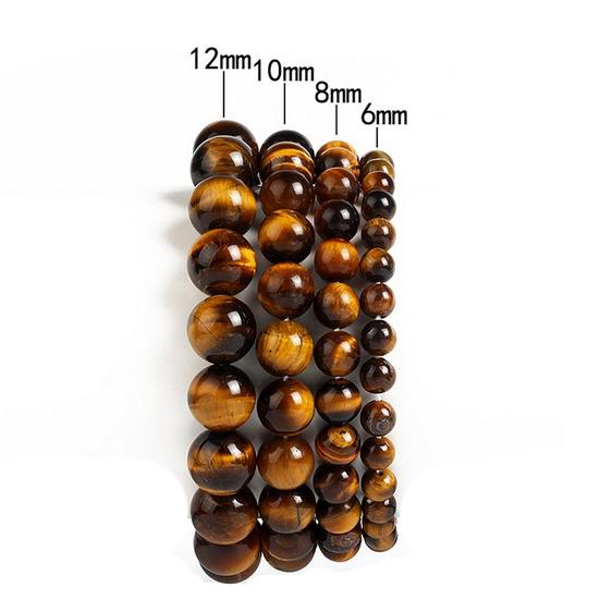 天然石 パワーストーン メンズ ブレスレット 虎目石 タイガーアイ AAA