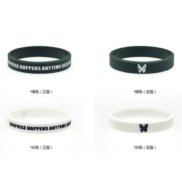 ブレスレット シリコン ゴム バングル リフトバンド スポーツ 蝶々