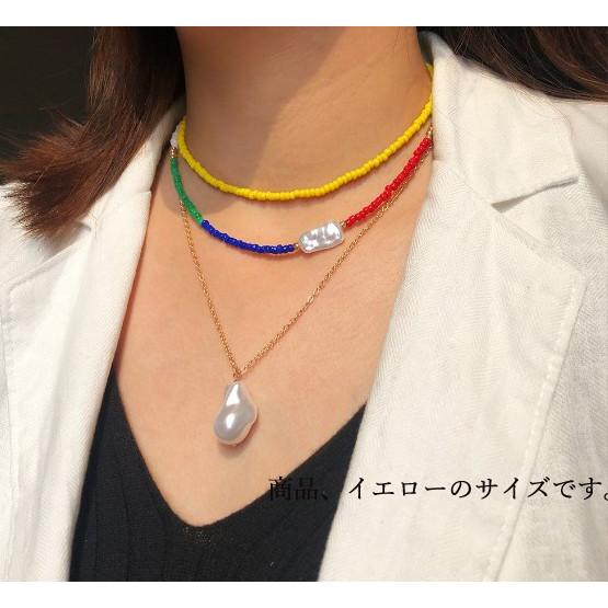 セレクトショップで購入　ビンテージ風ネックレス　カラフル　ブルーランク セレクトショップで購入 ビンテージ風ネックレス カラフル ブルーランク