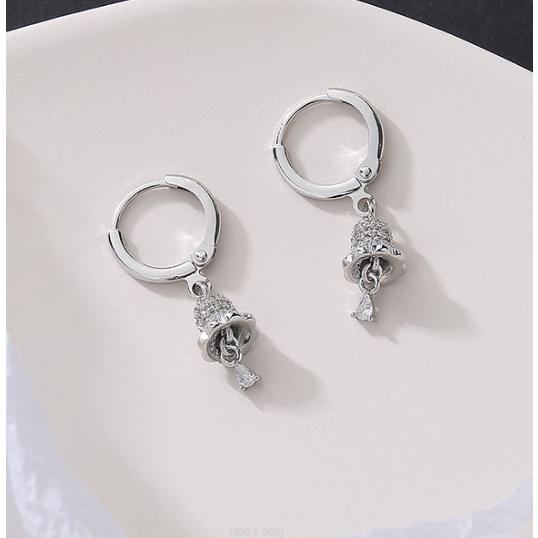 ピアス レディース フープ フープピアス 18金 キュービックジルコニア 