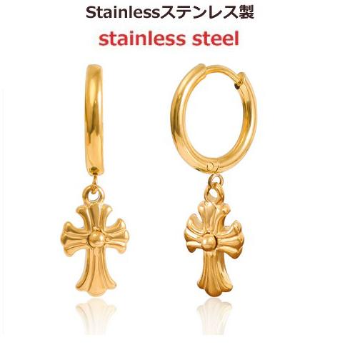 フープピアス レディース アレルギー対応 18K ステンレス 両耳2個