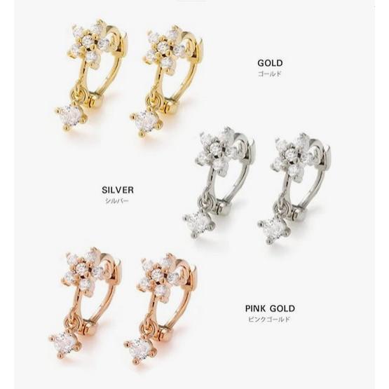 ピアス レディース フープピアス ループピアス スワロフスキー 