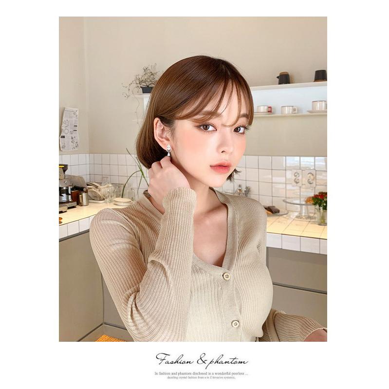 ピアス レディース 綺麗 AAA スワロフスキー ウインターホワイト