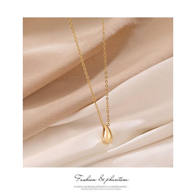 ネックレス レディース 金色ゴールド黄金色の雫 GOLD
