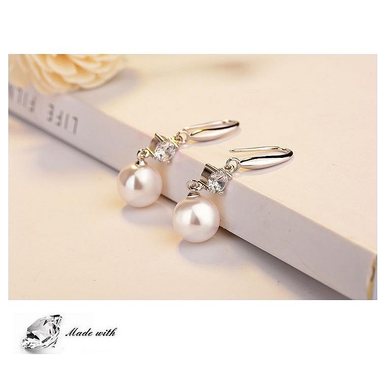 パールピアス レディース フックピアス シルバー925 SILVER