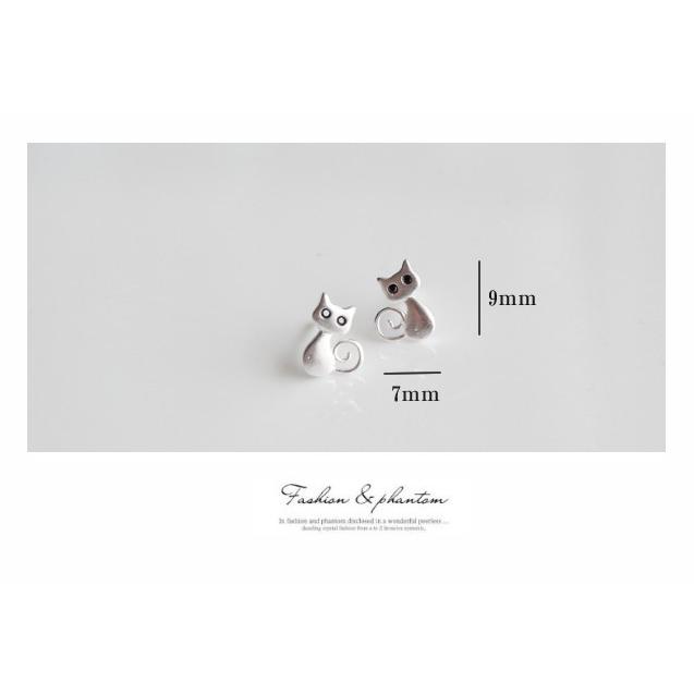 ピアス レディース SILVER アレルギー対応 猫のピアス ネコ 猫 ピアス レディース SILVER アレルギー対応 猫のピアス ネコ 猫