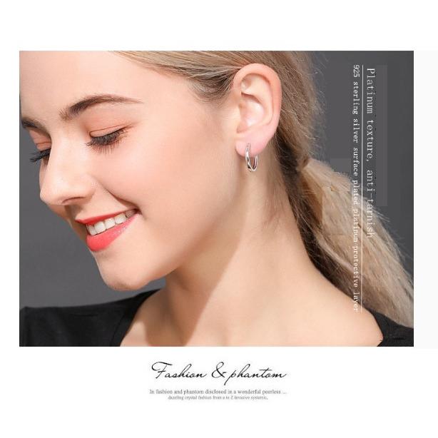 ピアス レディース シルバー925 17ｍｍ 中折れタイプ リングフープピアス プラチナコーティング アレルギー プレゼント 送料無料 912 アンジェラネット 通販 Yahoo ショッピング