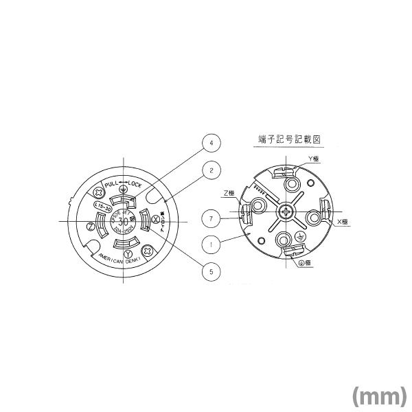 アメリカン電機 4324R-L15 コードコネクタボディ 30A (定格:接地形3P 250V NEMA L15-30) (黒) NN｜angelhamshopjapan｜02