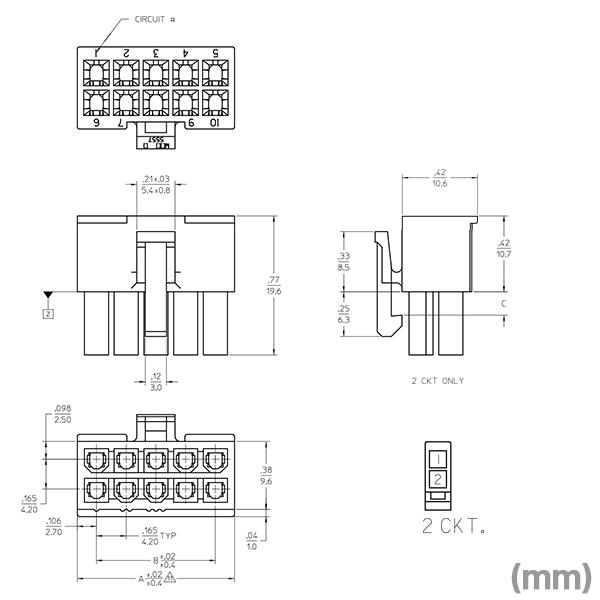 MOLEX(モレックス) 5557-02R 1個 汎用コネクタ 2極 TV : ANGEL HAM