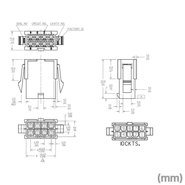 MOLEX(モレックス) 5559-10P 1個 汎用コネクタ 10極 NN : ANGEL HAM