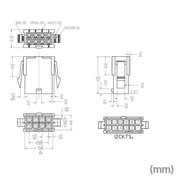 MOLEX(モレックス) 5559-12P 1個 汎用コネクタ 12極 NN : ANGEL HAM
