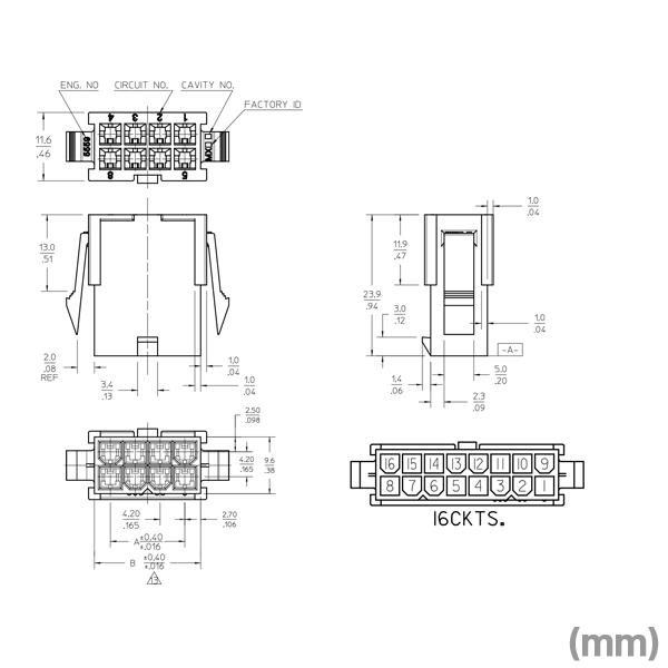 MOLEX(モレックス) 5559-16P 1個 汎用コネクタ 16極 TV : ANGEL HAM