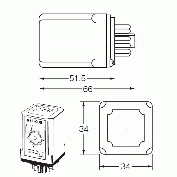 取寄 オムロン(OMRON) 61F-03B サージキラー・ユニット DC90V±20V (3、4極用) NN｜angelhamshopjapan｜02