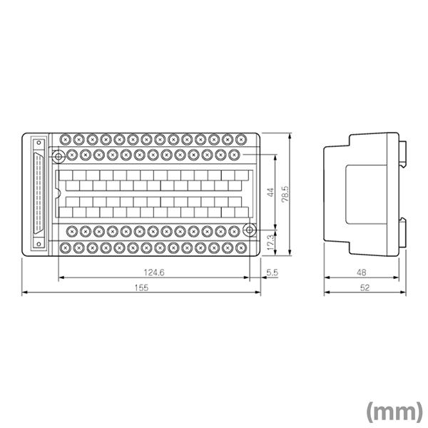 三菱電機 A6TBXY54 コネクタ/端子台変換ユニット (ネジ端子台 三菱電機 A6TBXY54 コネクタ/端子台変換ユニット (ネジ端子台