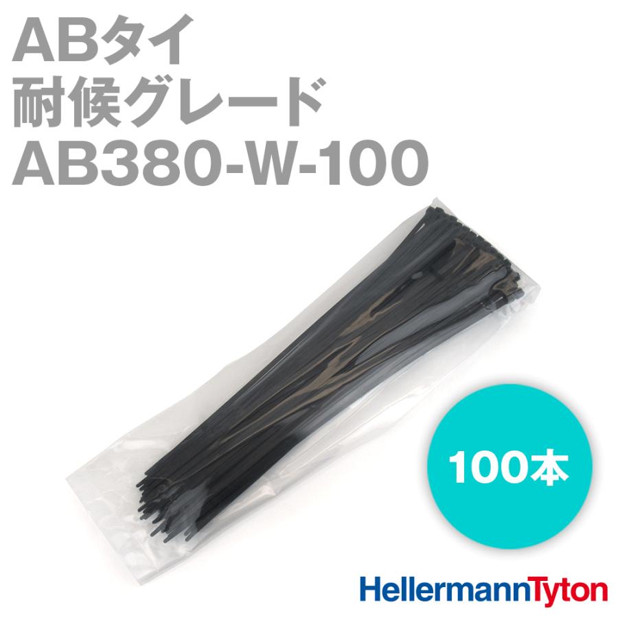 ヘラマンタイトン AB380-W-100 インシュロック ABタイ (100本セット 