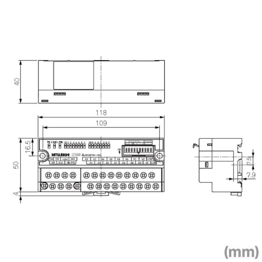 三菱電機 AJ65SBTB1-16DT DC24V入力ユニット（プラスコモン，マイナスコモン共用タイプ 16極） NN｜angelhamshopjapan｜02