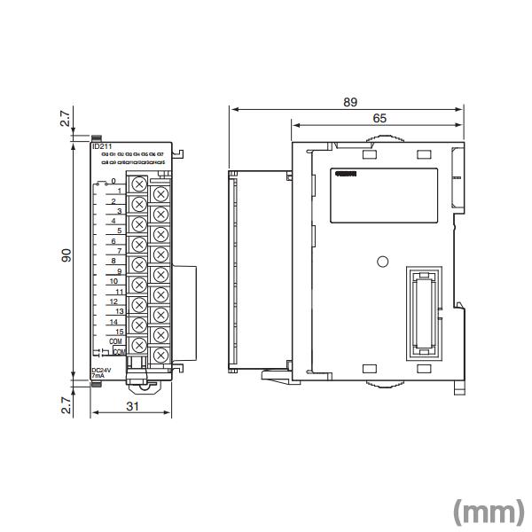 OMRON(オムロン) トランジスタ出力ユニット DC12-24V 出力16点 シンク