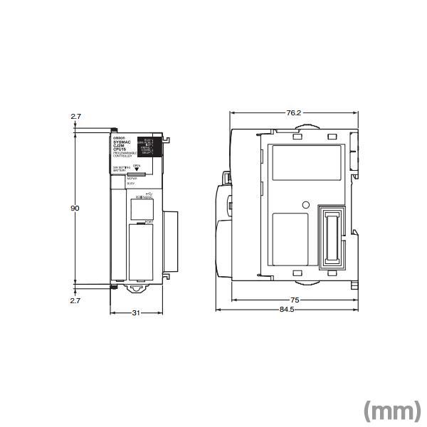 オムロン（OMRON） CJ2M-CPU13 CPUユニット (I/O点数2560点) (20K