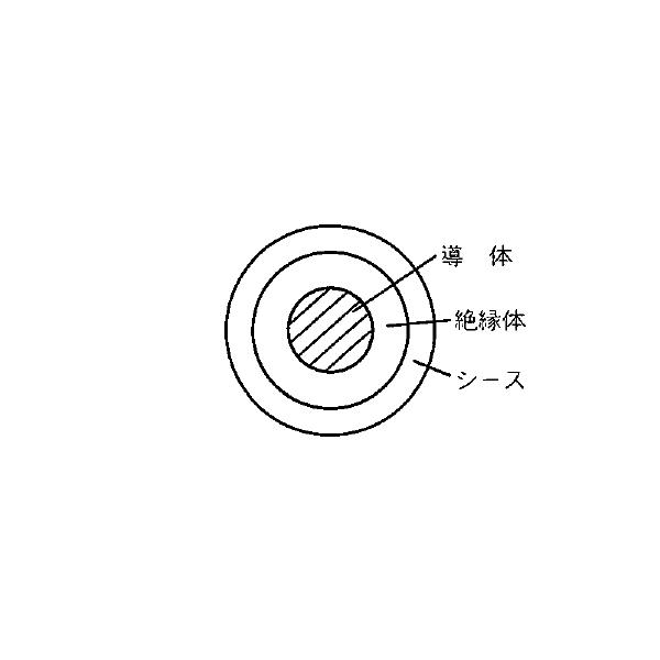 フジクラ CV 38sq 1芯 600V耐圧電線 架橋ポリエチレン絶縁