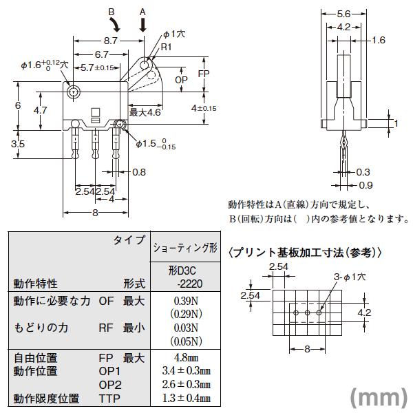 取寄 オムロン Omron D3c 22 形d3c極超小形検出スイッチ ショーティング形 Nn D3c 22 Angel Ham Shop Japan 通販 Yahoo ショッピング