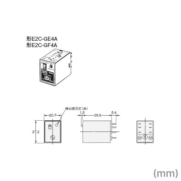 オムロン（OMRON） E2C-GE4A アンプ分離近接センサー (端子台タイプ) NN : ANGEL HAM SHOP JAPAN ...