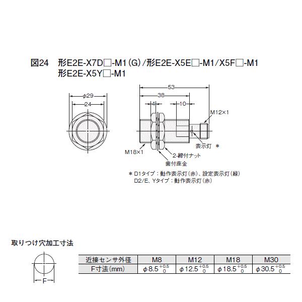 売り出し新作 取寄 オムロン(OMRON) E2E-X5Y1-M1 近接センサー シールドタイプ (M18・検出距離5mm) (交流2線式) (M12コネクタタイプ) NN