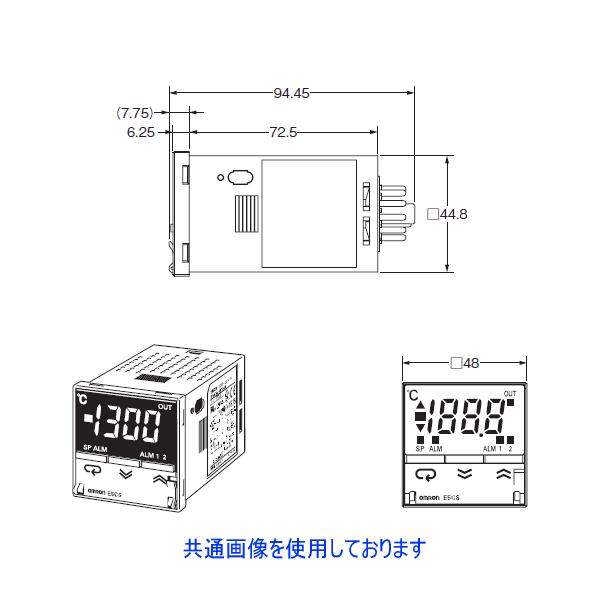 オムロン オムロン(OMRON) E5CS-QKJU-W 電子電子温度調節器 熱電対 