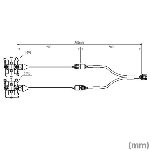 三菱電機 EMU2-CB-Q5A 5A電流センサケーブル(EMU2-CT5専用) NN 三菱電機 EMU2-CB-Q5A 5A電流センサケーブル(EMU2-CT5専用) NN