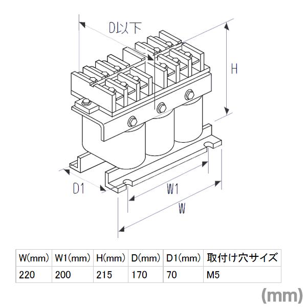 三菱電機（MITSUBISHI ELECTRIC） FR-HAL-H18.5K ACリアクトル