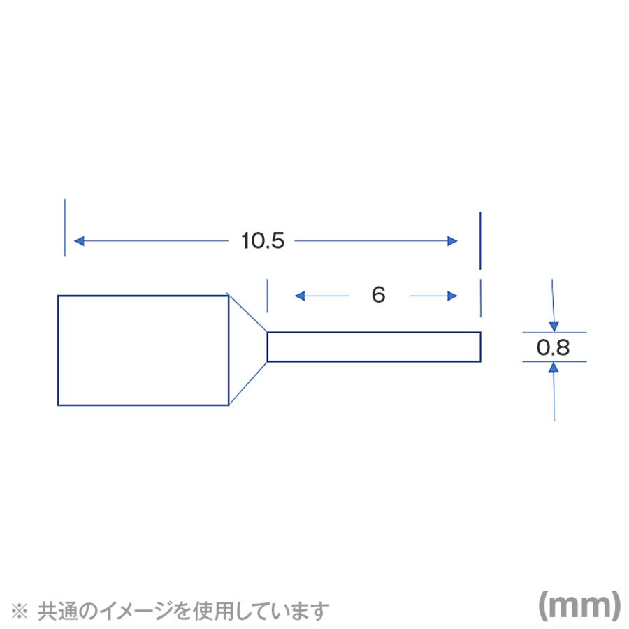 (パンドウイット) FSD72-6-D フェルール 棒端子 500個 灰 【三桂製作所】 NN