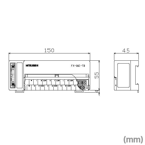 三菱電機（MITSUBISHI ELECTRIC） FX-16E-TB ターミナルブロック (入
