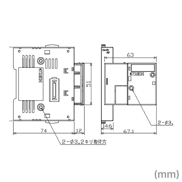 三菱電機（MITSUBISHI ELECTRIC） FX3G-CNV-ADP 特殊アダプタ接続用