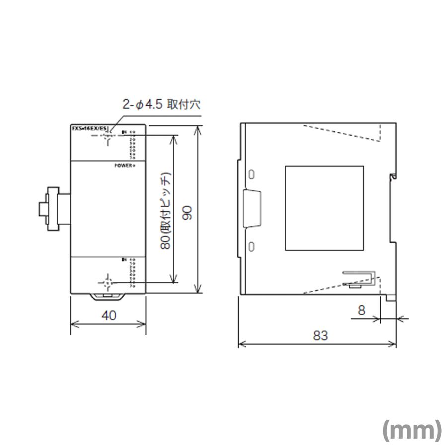 三菱電機 FX5-8EX/ES I/Oユニット 入力ユニット (DC入力(シンク 三菱電機 FX5-8EX/ES I/Oユニット 入力ユニット (DC入力(シンク