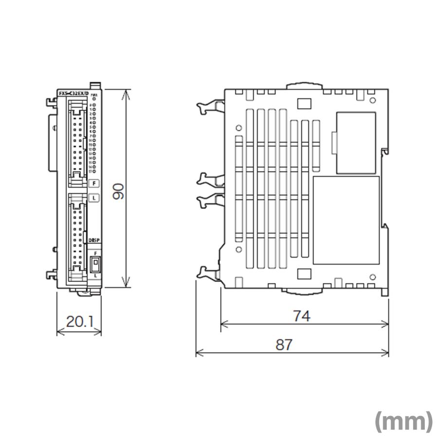 三菱電機 FX5-C32EYT/D I/Oユニット 出力ユニット (トランジス(シンク