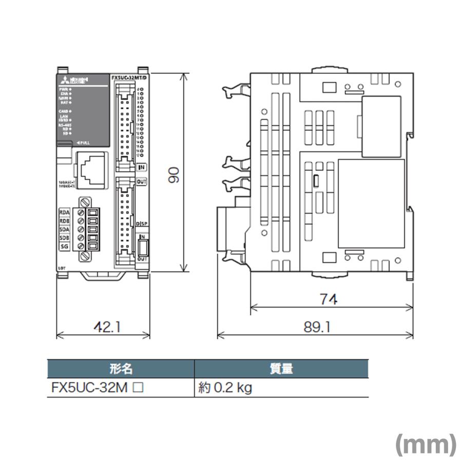 三菱電機 FX5UC-32MT/D CPUユニット (入力点数 16点) (出力点数 三菱電機 FX5UC-32MT/D CPUユニット (入力点数 16点) (出力点数